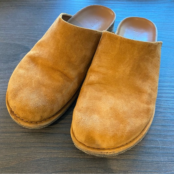 EUC Jenni Kayne Oiled Leather Moc Clog Saddle brown Size 41 - Picture 2 of 9